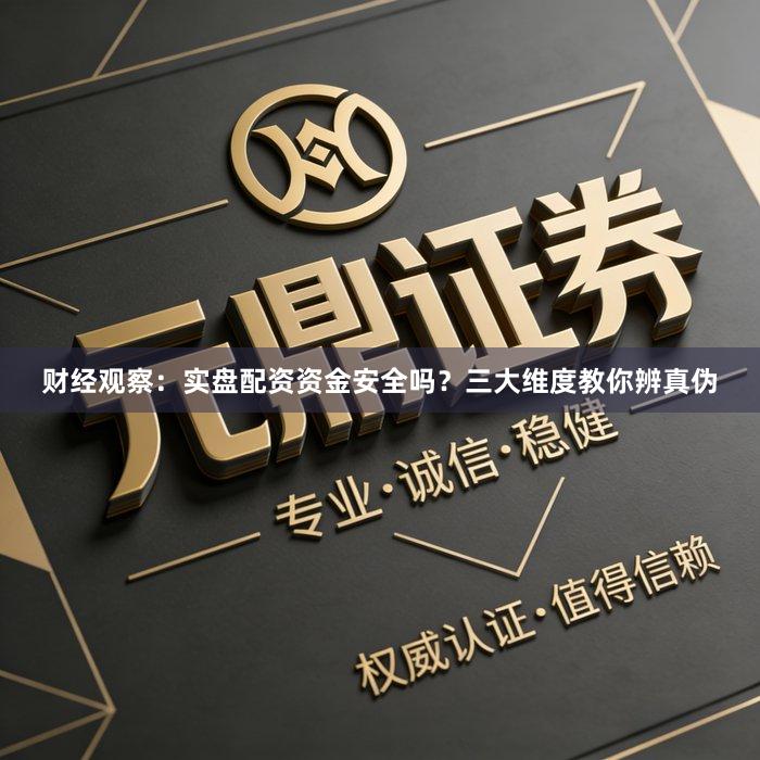 财经观察：实盘配资资金安全吗？三大维度教你辨真伪