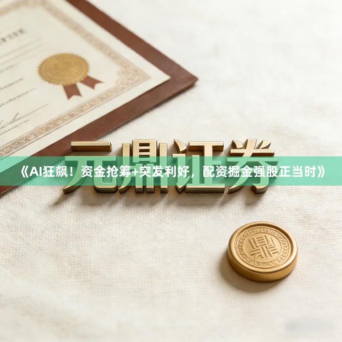 《AI狂飙！资金抢筹+突发利好，配资掘金强股正当时》