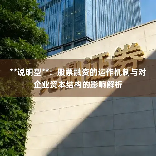 **说明型**：股票融资的运作机制与对企业资本结构的影响解析