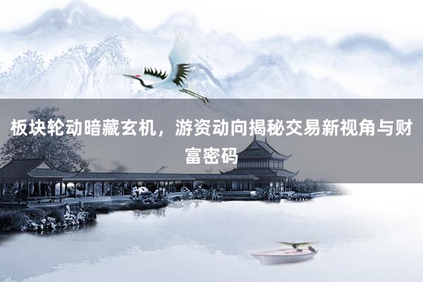 板块轮动暗藏玄机，游资动向揭秘交易新视角与财富密码